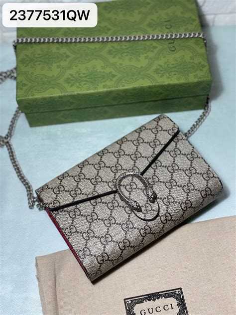 gucci woc nterlocking bag|Gucci Chain Wallets .